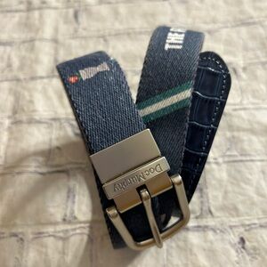 DOC MURPHY THE RIVALRY FABRIC LOGO BUCKLE TENNIS MENS BELT